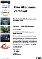 Geprüfte Fachkraft für Rauchwarnmelder gemäß DIN 14676 Geprüfte Fachkraft für Rauchwarnmelder gemäß DIN 14676