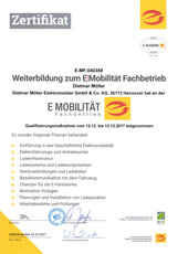 Zertifikat E-Mobilität Zertifikat E-Mobilität